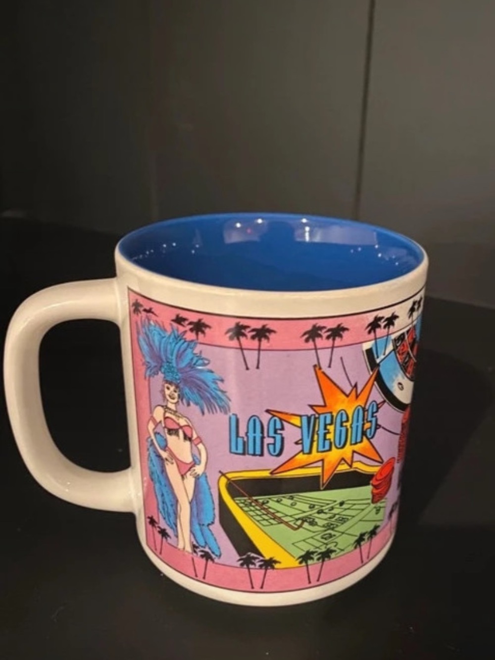 Vintage 90s Las Vegas Souvenir Mug